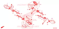 CLIGNOTANT pour Honda CB 500 X ABS de 2013