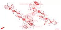 CLIGNOTANT pour Honda CB 500 X ABS de 2013