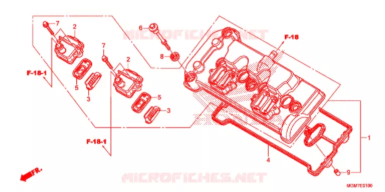 COUVRE CULASSE Honda MOTO 600 HORNET 2013  CB600FD