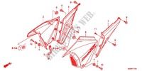 COUVERCLES LATERAUX pour Honda CB 150 INVICTA, NEGRO de 2012