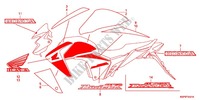 AUTOCOLLANTS (CBF150MC) pour Honda CB 150 INVICTA de 2012