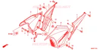 COUVERCLES LATERAUX pour Honda CB 150 INVICTA de 2012