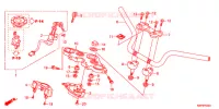 GUIDON   TE DE FOURCHE pour Honda CB 150 INVICTA de 2012