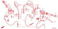 LEVIER DE GUIDON   CABLE   COMMODO pour Honda CB 150 INVICTA de 2012