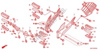 REPOSE PIED (CBF150MB/MC) pour Honda CB 150 UNICORN DAZZLER de 2012