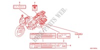 ETIQUETTE DE PRECAUTIONS (CBF150MB/MC) pour Honda CB 150 UNICORN DAZZLER de 2012