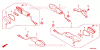 CLIGNOTANT pour Honda CB 150 INVICTA NEGRO de 2012