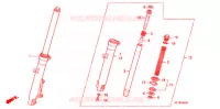FOURCHE pour Honda CBF 150 de 2007