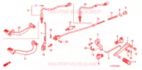 PEDALE pour Honda CBF 150 de 2016