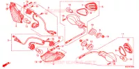 CLIGNOTANT pour Honda CBR 1000 RR ABS REPSOL de 2013