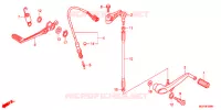 PEDALE pour Honda CBR 1000 RR FIREBLADE TRICOLOUR de 2013