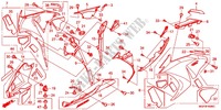 CARENAGES LATERAUX AVANT pour Honda CBR 1000 RR FIREBLADE TRICOLORE de 2013