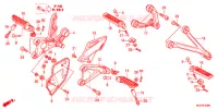 REPOSE PIED pour Honda CBR 1000 RR REPSOL de 2013