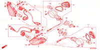 CLIGNOTANT pour Honda CBR 1000 RR REPSOL de 2013