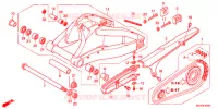 BRAS OSCILLANT pour Honda CBR 1000 RR FIREBLADE TRICOLORE de 2013