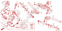 GUIDON   TE DE FOURCHE (CBR1000RRC/D/RAC/D) pour Honda CBR 1000 RR FIREBLADE WHITE de 2012