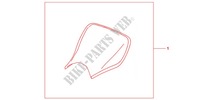 E SEAT pour Honda CBR 1000 RR WHITE de 2012
