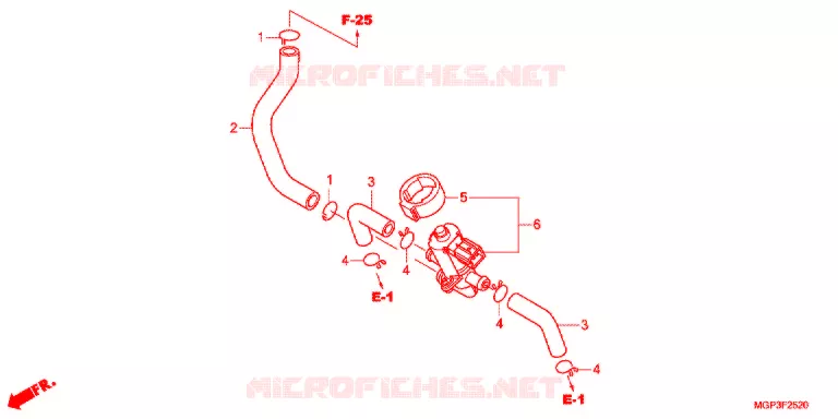VALVE DE COMMANDE D'INJECTION D'AIR Honda MOTO 1000 CBR 2012  CBR1000RRC