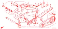 BRAS OSCILLANT pour Honda CBR 1000 RR WHITE de 2012