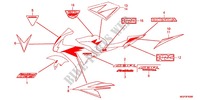 AUTOCOLLANTS (CBR1000RRC/RAC) pour Honda CBR 1000 RR FIREBLADE RED de 2012