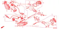 CLIGNOTANT pour Honda CBR 1000 RR FIREBLADE BRANCO de 2012