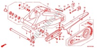BRAS OSCILLANT pour Honda CBR 1000 RR FIREBLADE VERMELHO de 2012