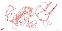 GARDE BOUE ARRIERE (CBR1000RR/S) pour Honda CBR 1000 RR FIREBLADE VERMELHO de 2012