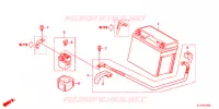 BATTERIE pour Honda CBR 125 WHITE de 2012