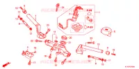 GUIDON   TE DE FOURCHE pour Honda CBR 125 WHITE de 2012