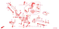 GUIDON   TE DE FOURCHE pour Honda CBR 125 WHITE de 2012