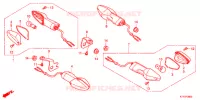 CLIGNOTANT pour Honda CBR 125 BLANC de 2012