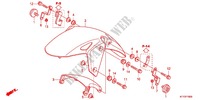 GARDE BOUE AVANT pour Honda CBR 125 BLANC de 2012