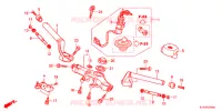 GUIDON   TE DE FOURCHE pour Honda CBR 125 BLANC de 2012