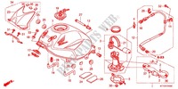 RESERVOIR A CARBURANT pour Honda CBR 125 BLANC de 2012