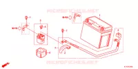 BATTERIE pour Honda CBR 125 WHITE de 2012