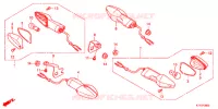 CLIGNOTANT pour Honda CBR 125 WHITE de 2012