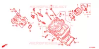 CULASSE pour Honda CBR 125 WHITE de 2012