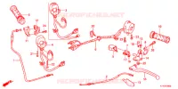 LEVIER DE GUIDON   CABLE   COMMODO pour Honda CBR 125 WHITE de 2012