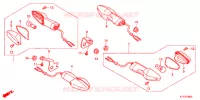 CLIGNOTANT pour Honda CBR 125 WHITE de 2012