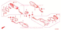 CLIGNOTANT pour Honda CBR 250 R ABS NOIRE de 2013
