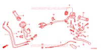 LEVIER DE GUIDON   CABLE   COMMODO pour Honda CBR 250 R ABS BLANCHE de 2013