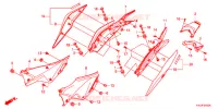 COUVERCLES LATERAUX   ARRIERES pour Honda CBR 250 R ABS REPSOL de 2013