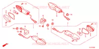 CLIGNOTANT pour Honda CBR 250 R WHITE de 2013
