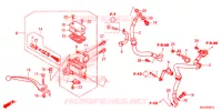 MAITRE CYLINDRE DE FREIN AVANT (ABS) pour Honda CBR 500 R ABS WHITE de 2013
