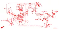MAITRE CYLINDRE DE FREIN AVANT (ABS) pour Honda CBR 500 R ABS BLANCHE de 2013