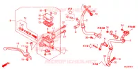 MAITRE CYLINDRE DE FREIN AVANT (ABS) pour Honda CBR 500 R ABS WHITE de 2013