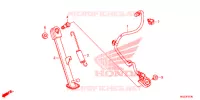 BEQUILLE pour Honda CBR 500 R ABS HRC TRICOLOR de 2014