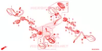 CLIGNOTANT pour Honda CBR 500 R ABS de 2014