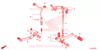 PEDALE pour Honda CBR 500 R ABS de 2014