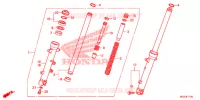 FOURCHE pour Honda CBR 500 R ABS de 2014
